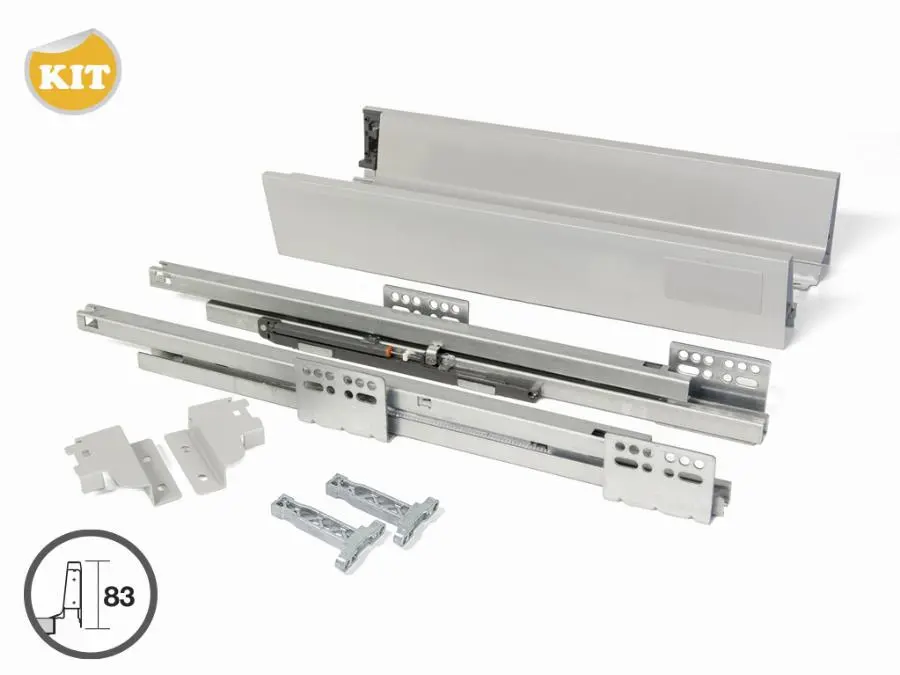 Kit complet coté tiroir Vantage EMUCA - 450mm - 4196225