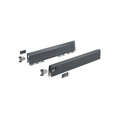 Set HETTICH ArciTech pour tiroir H.94 mm - L.350 mm - Anthracite - 9150486
