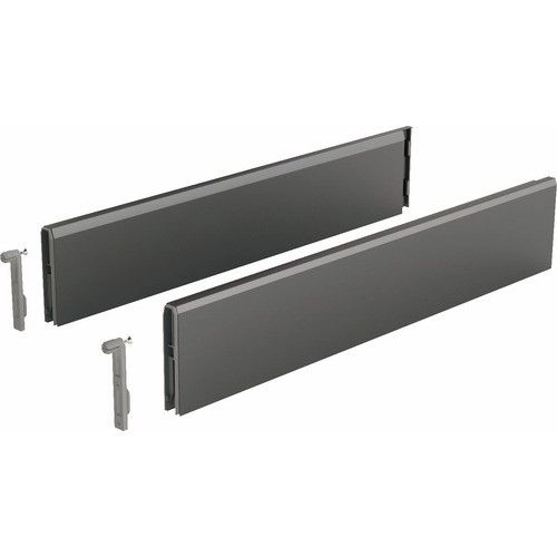 Set HETTICH ArciTech Topside pour tiroir 186/94 ou 218/126 mm - L.450 mm - Anthracite - 9122917