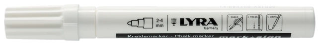 Marqueur craie liquide blanc pointe 2-4 OMYACOLOR - 4410001                                