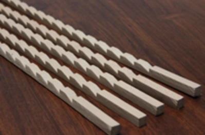 Jeu de 4 crémaillères bois ROUX - L.200 cm - Pas de 35 mm - C1414200