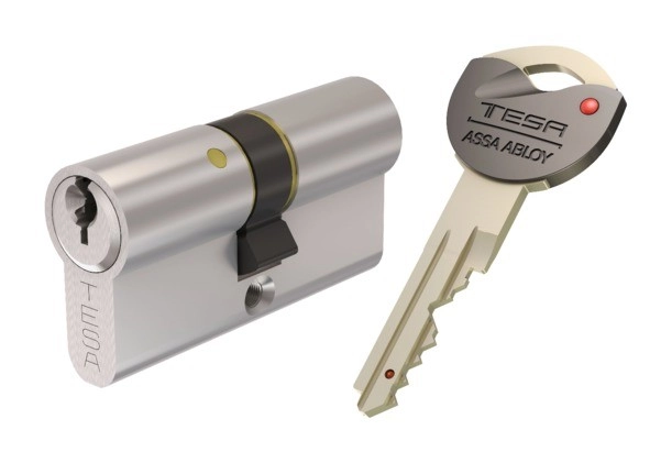 Cylindre de Sureté TK6 3 clés incopiables double brevet Nickelé 30X30 - AK6353030N