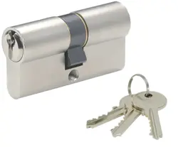 Cylindre IFAM F5S - double entrée - 30x30mm - nickelé - Panneton PM2 - variure KA-1/K4252