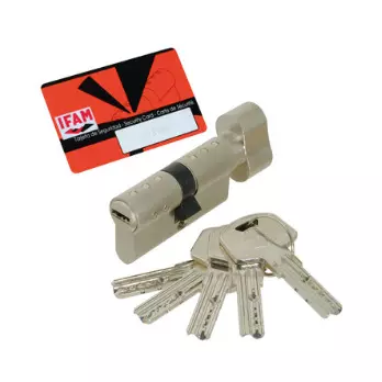 Cylindre à bouton profil euro RX nickelé varié IFAM