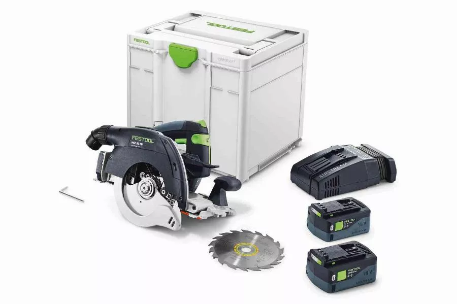 Scie circulaire à capot basculant sans fil HKC 55 5.0 EBI-PLUS-SCA - FESTOOL - 577678