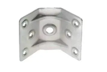 Ferrure de table renfort d'angle 60x60  Ac.Zingué