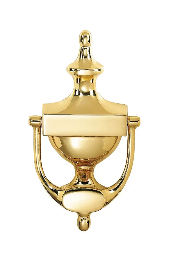 Heurtoir Porte nom  Laiton poli 116 PVD