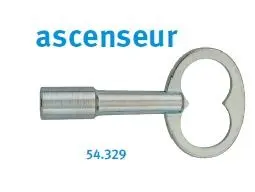 Clé triangle ascenceur de 9mm Ref  54.329