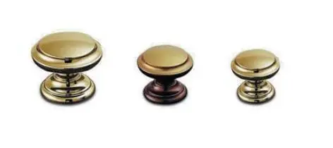 Bouton Zamak Vieux Bronze  8461/8462/8463-[Diamètre:35mm]