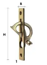 Poignée à encastrer pour porte coulissante HSI