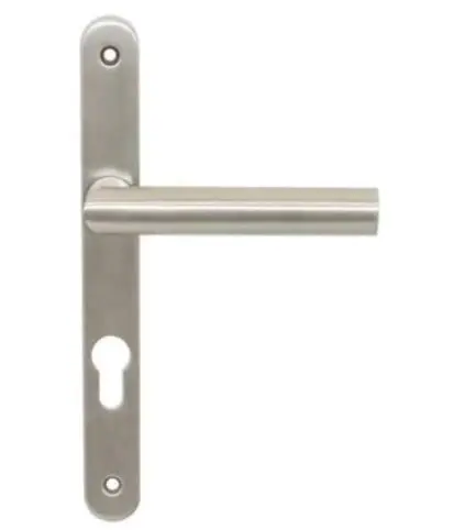 Béquille saillie réduite sur plaque étroite Inox-Ent. 92mm