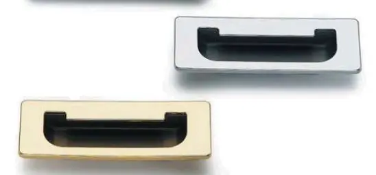 Poignée cuvette rectangulaire Métal 3900-[Finition:Dorée]