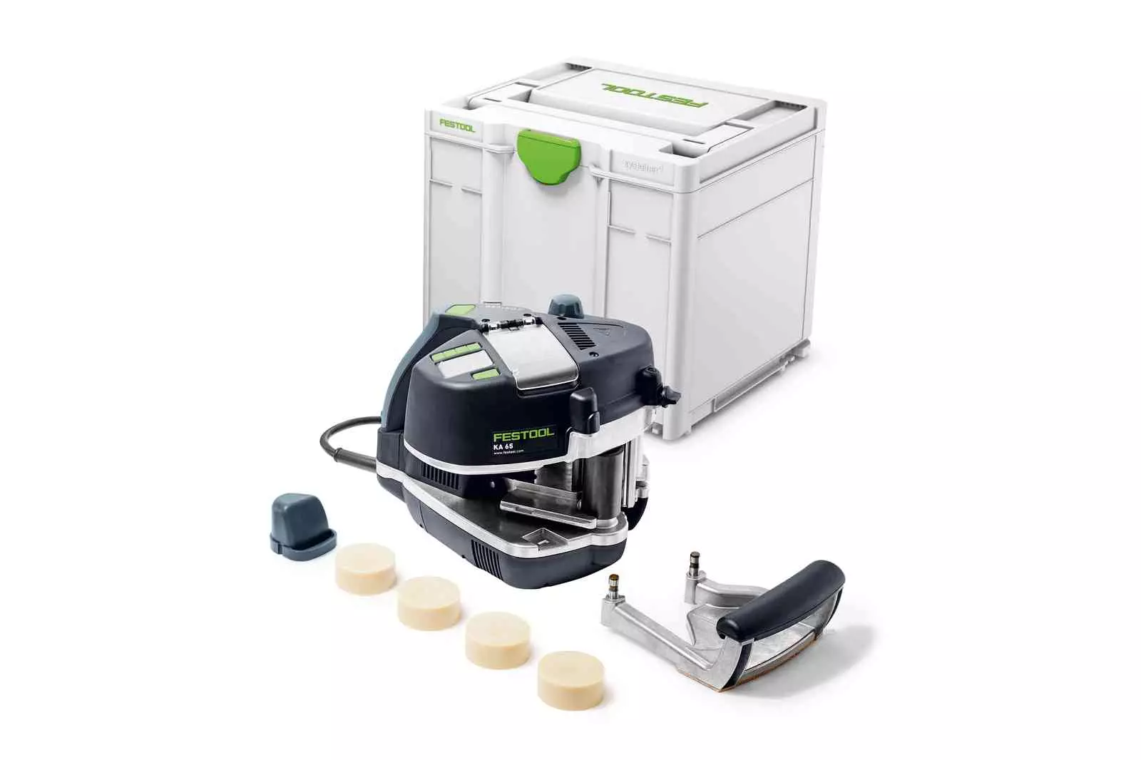 Plaqueuse de chants FESTOOL CONTURO KA 65-Plus + Plateau de guidage - 577836