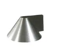 Butoir de porte "cone"  Nickel Mat