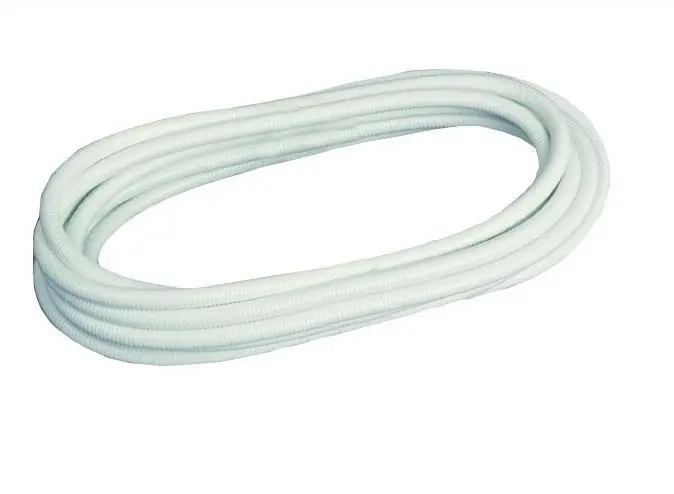 Tringle à ressort Blanche 2,50 ML avec 8 pitons