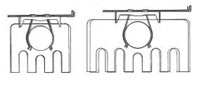 Supports tablette radiateur MAXI-[Modèle:MAXI GR]
