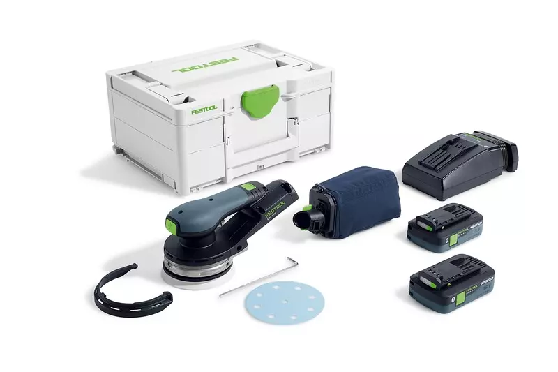 Ponceuse excentrique sans fil ETSC 2 125 4,0 I-Plus - FESTOOL -avec 2 batteries 18V 4.0 Ah - chargeur - Systainer - 577736