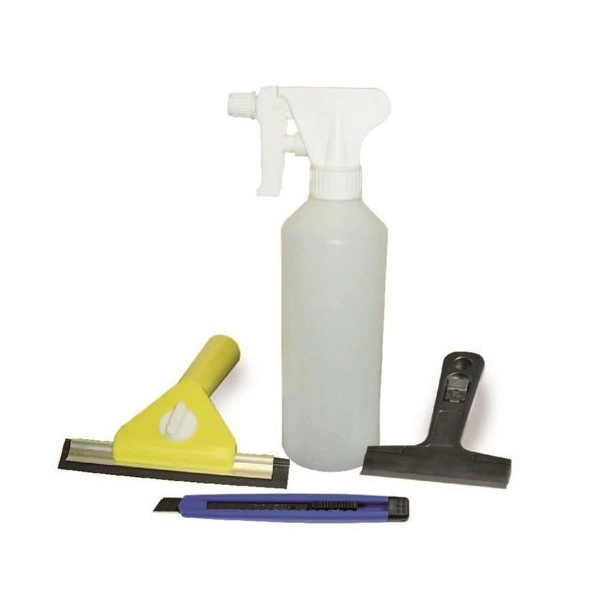 Kit de pose REFLECTIV Pulvérisateur 500ml + Raclette 15 cm + Grattoir 8 cm + 1 cutter - KITPOS