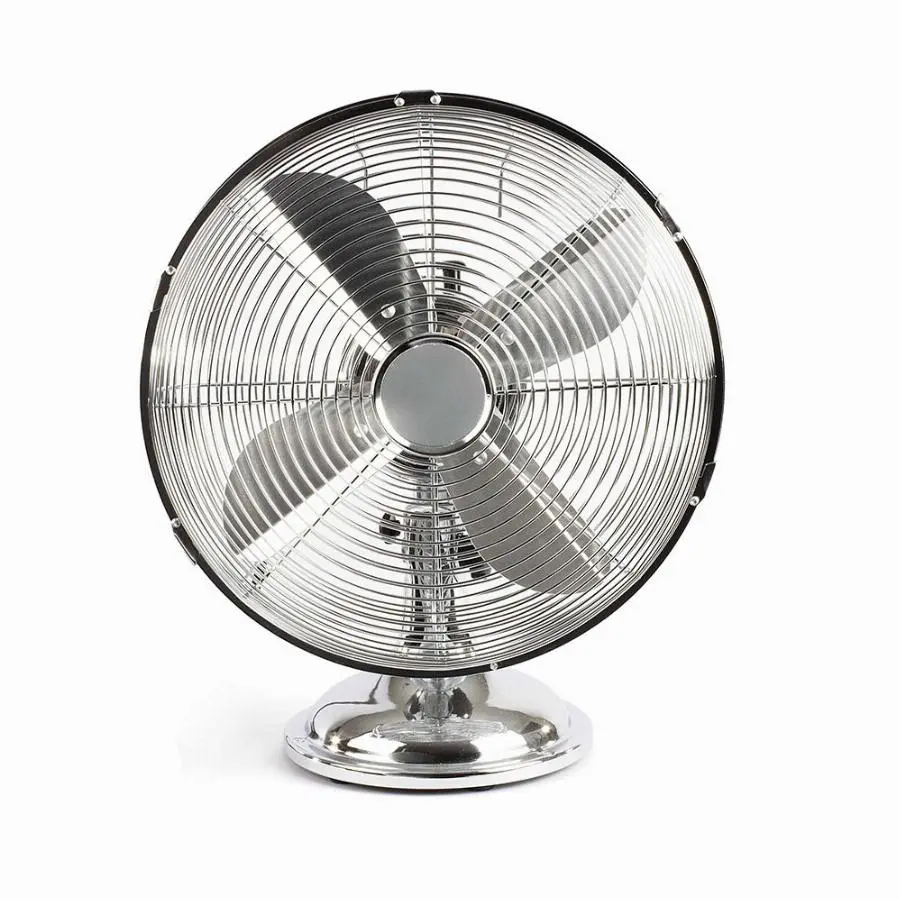 Ventilateur de table 35W Ø30 cm LIVOO - finition chromé - DOM269
