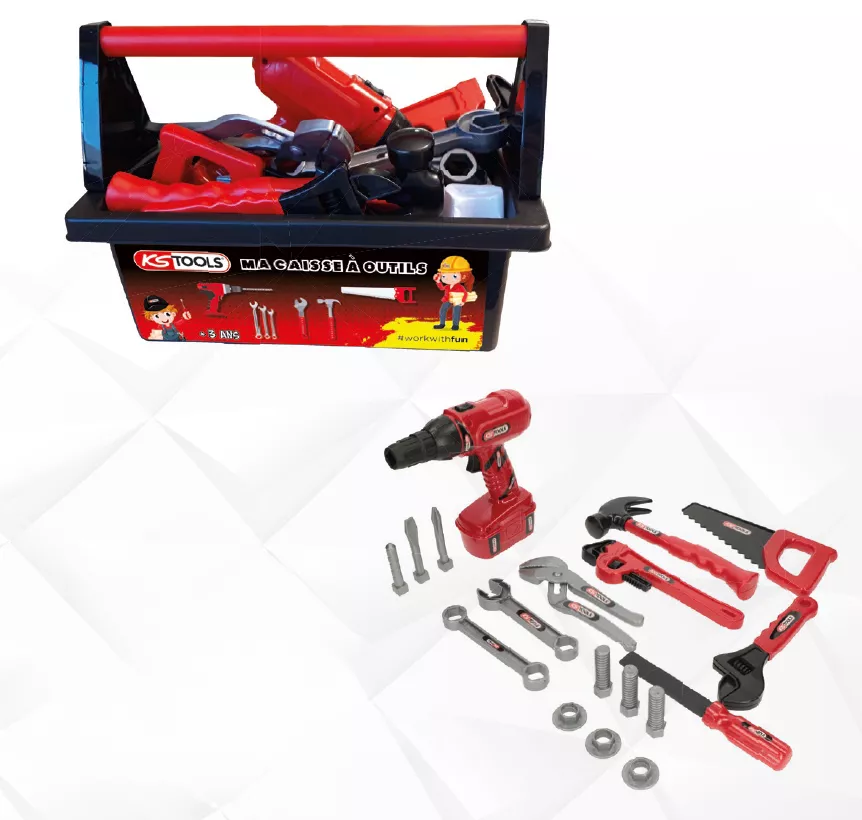 Caisse à outils KSTOOLS pour enfants - 20 pièces - 100093