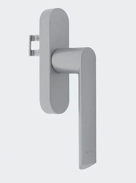 Poignée de fenêtre argent 1 Fourche  SCHUCO