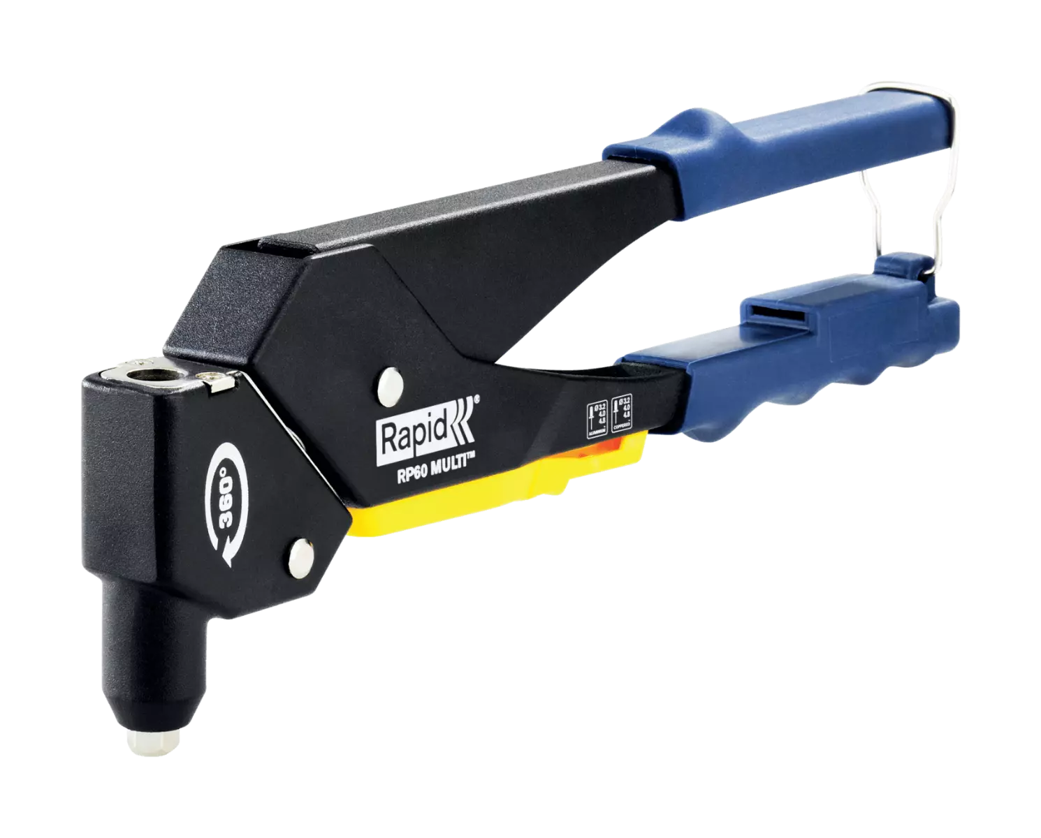 Pince à riveter à tête pivotante 360° RP60 Multi - Blister - RAPID-ISABERG - 5001126