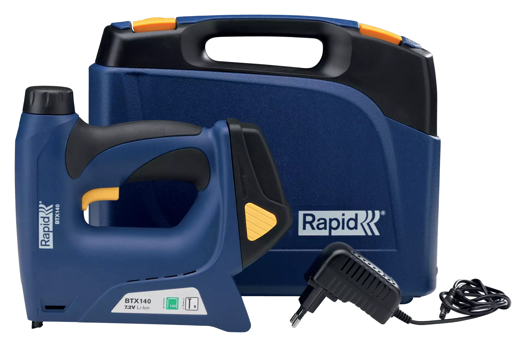 Agrafeuse-cloueuse électrique sans fil BTX140 pour agrafes 140/6-14 mm - 8/15 mm - Coffret - RAPID-ISABERG - 5001387
