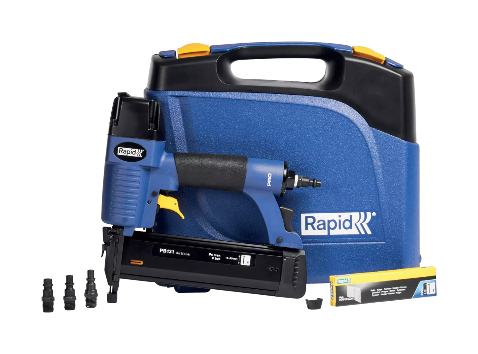 Cloueur pneumatique PB131 pour agrafes 8/15-50 mm - Coffret - RAPID-ISABERG - 5000054