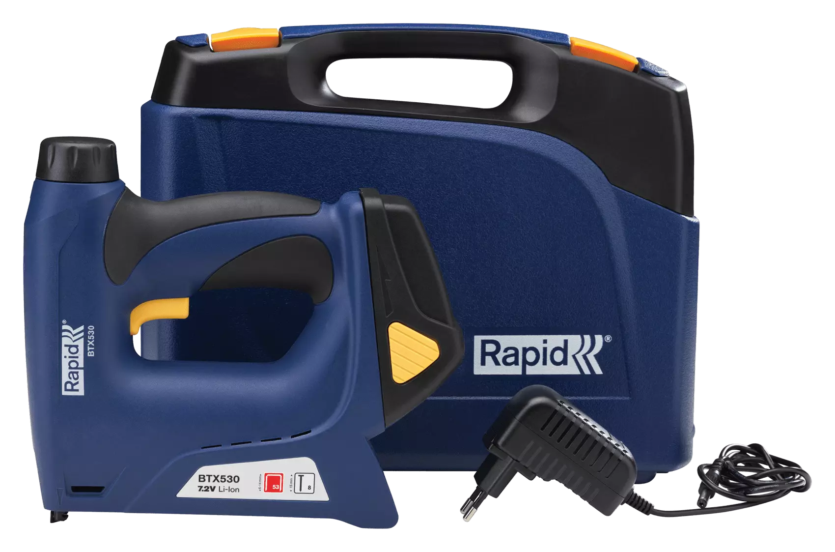 Agrafeuse-cloueuse électrique sans fil pour agrafes 53/6-14 mm - 8/15 mm - Coffret - RAPID-ISABERG - 5000128