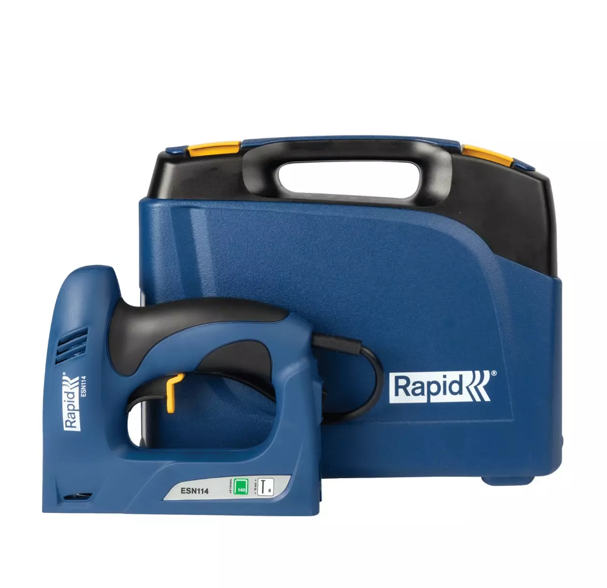 Agrafeuse-cloueuse électrique ESN114 pour agrafes 140/6-14 mm - 8/15 mm - Coffret - RAPID-ISABERG - 5000131