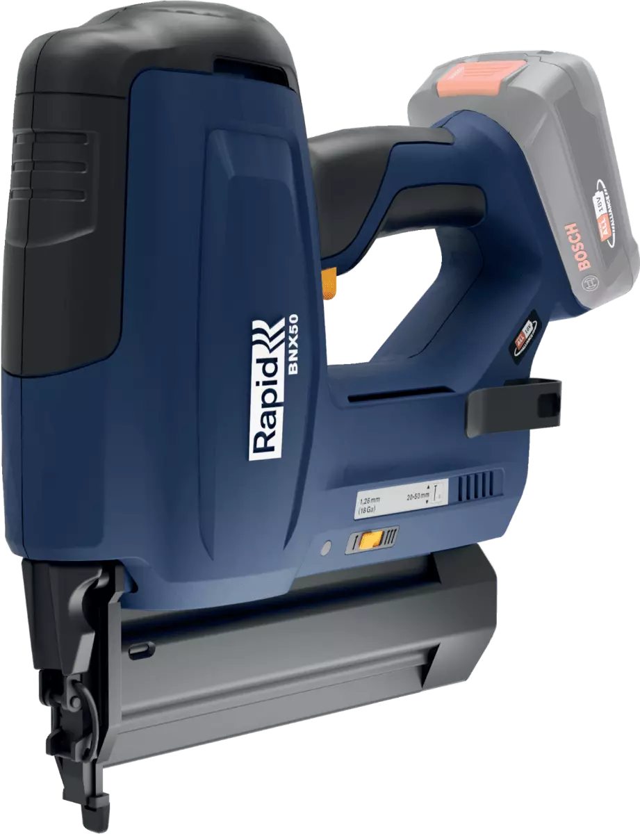 Cloueur de finition BNX50 sans fil - 18 V - pour agrafes 8/20-50 mm - Boite - Sans batterie - RAPID-ISABERG - 5001501