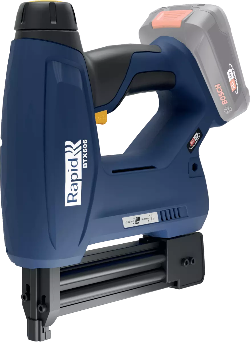 Agrafeuse-cloueuse BTX606 sans fil - 18 V - pour agrafes 606/12-25 mm -  8/15-25 mm - Boite - RAPID-ISABERG - 5001505