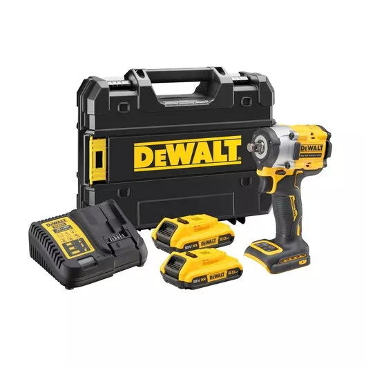 Boulonneuse à chocs 1/2" XR 18V 2Ah li-ion brushless DEWALT jonc de sécurité - DCF921D2T-QW