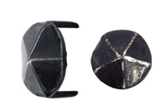 Cache vis fer forgé HSI tête diamant forme ronde - 2 pointes 25x14mm - 179970