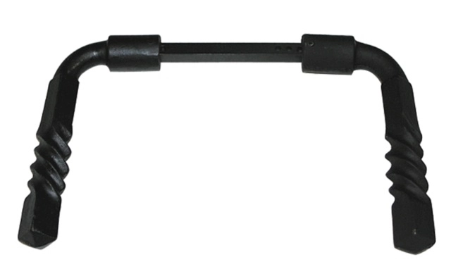 Béquille double 1171 alu noir torsadé DUVAL BILCOCQ Carré 6 et 7 mm serrage 30-85mm - 37-0108-2611       