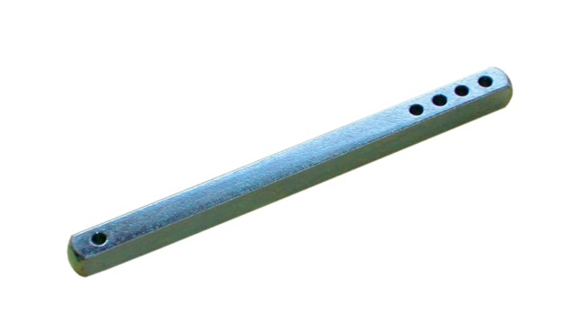 Tige carrée percée acier DUBOIS SAS - 6x120 mm - 10248