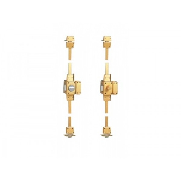 Verrou 3 points à bouton - Cylindre 45 mm - Droite - 15100451HB3