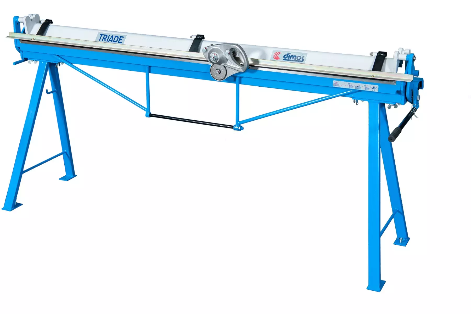 Plieuse Triade 2m pieds en V avec coupe Rotalame et baguetteuse démultipliée - Ø 14 mm - DIMOS -  981463