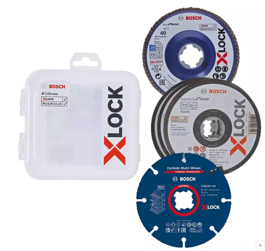 Kit disques X-Lock 125 mm BOSCH - 2608619374