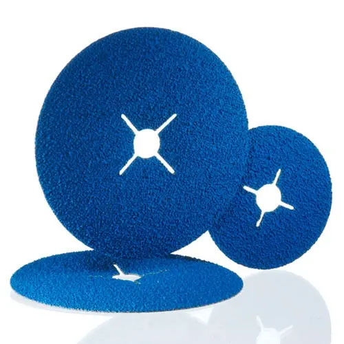 Disque fibre céramique RB 414 X Procut pour inox, acier, alu - Ø 125 mm al. 22 mm Plat - Grain 40 - 4 encoches - HERMES - 6006424