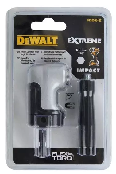 Tête de Renvoi d'angle DEWALT à choc ultra-compacte - L.65 mm - Hexagonal - DT20503-QZ