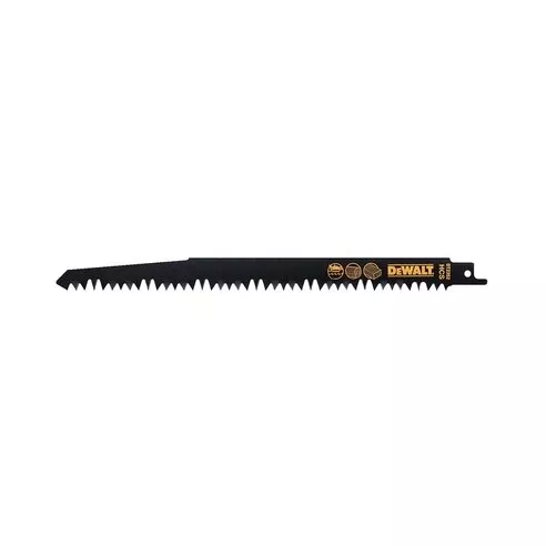 Lame cobalt 152 mm DEWALT pour scies sabre sans fil bois alu - 5 pièces - DT2345