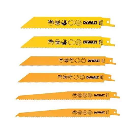 Lame DEWALT pour scie sabre - Coffret de 6 - DT2444-QZ