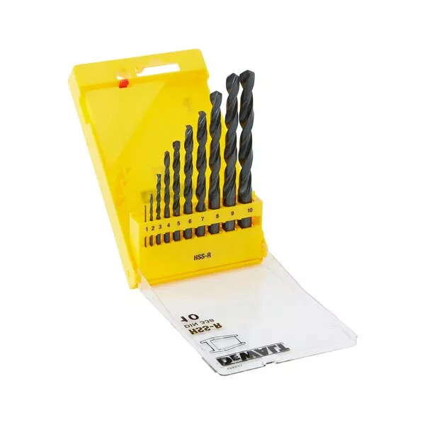 Coffret de forets métal Extrudes-DIN 338 DEWALT HSS-R Ø 1 à 10 mm - DT5911