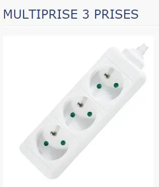 Multiprise Bloc 3 prises 16A  ARCOTEC ELB3PS