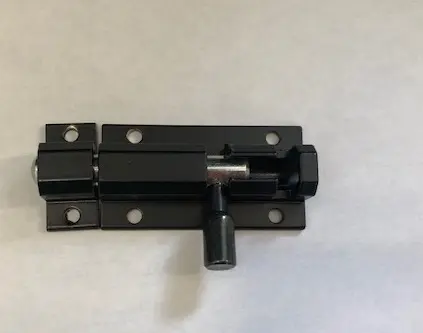 Verrou targette alu Noir étroit  modèle 26 IBFM-50mm