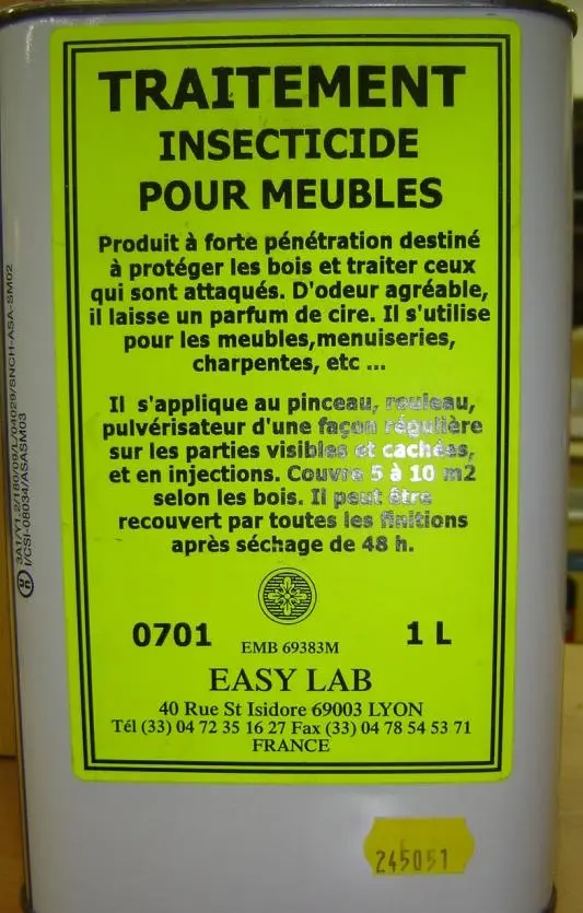 Traitement du bois Ref  0701NF-[Conditionnement:5 Litres]