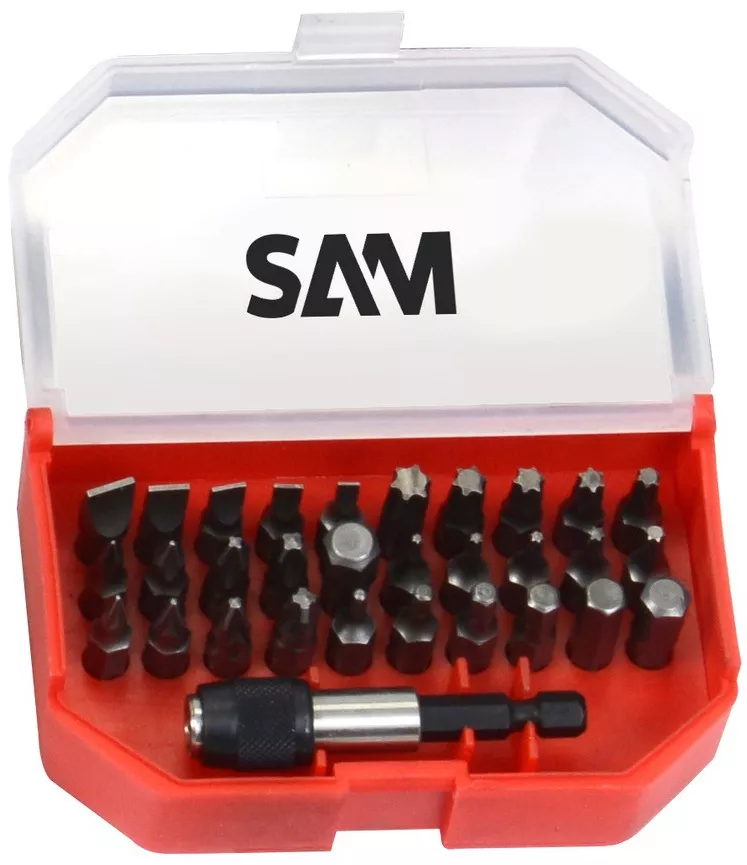 Coffret de 30 embouts de vissage 1/4" + 1 porte-embout SAM OUTILLAGE - E900-J30B