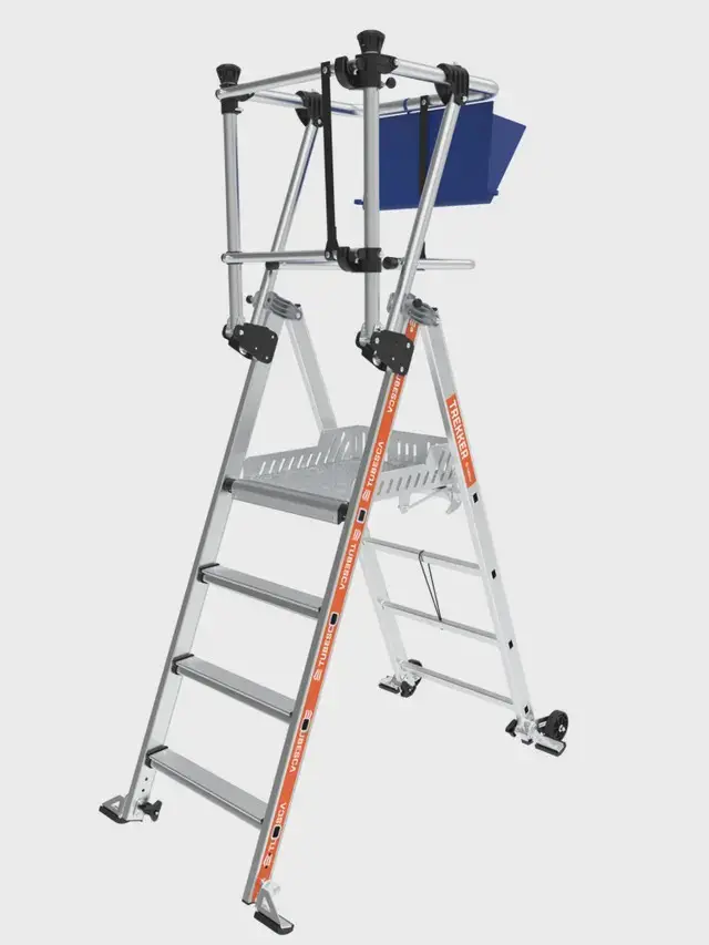 Plateforme de travail TREKKER 4 marches - TUBESCA-COMABI - Hauteur de travail 2,90 m - Charge 150 kg - 02274304