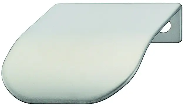 Poignée de meuble "Tirette" 44x46mm Nickel Mat